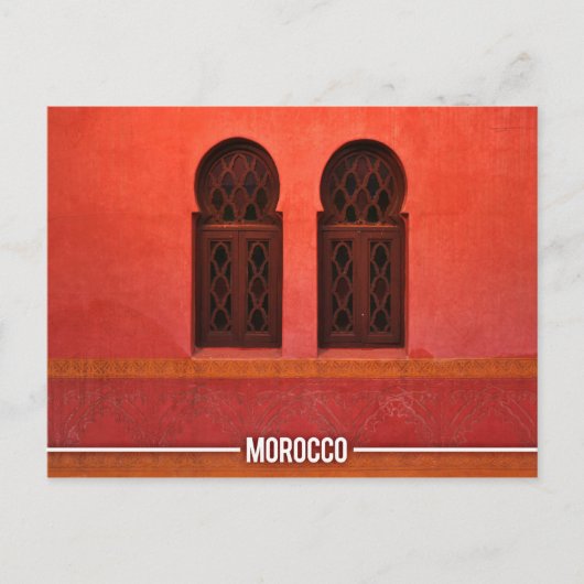 Marokkaanse architectuur, Marrakesh Stad Marokko Briefkaart (Voorkant)