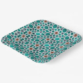 Marokkaanse Art Square papieren Borden Bordje (Gebogen)