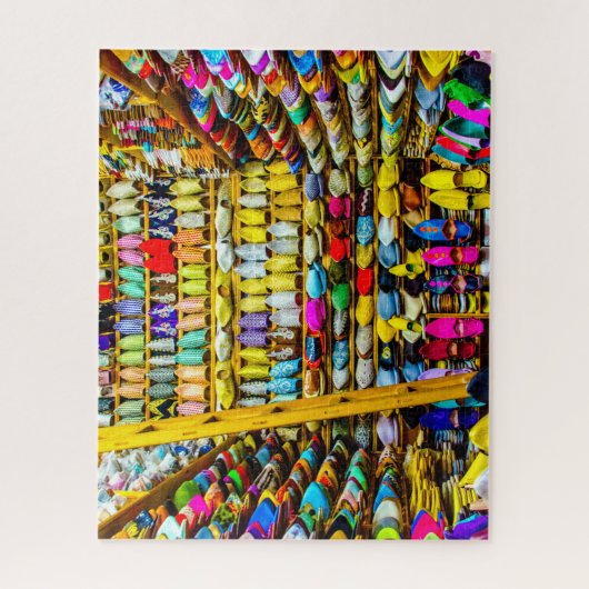 Marokkaanse Babouche Slippers Legpuzzel (Verticaal)