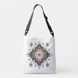 Marokkaanse Berber Schoudertas | Amazigh Geometris Crossbody Tas