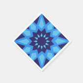 Marokkaanse blauwpapieren servetten (Hoek)