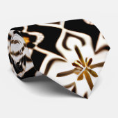 Marokkaanse bloemen in Rhombus bloemenpatroon Stropdas (Opgerold)
