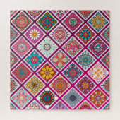 Marokkaanse Boheemse Mandala Tegels Legpuzzel (Horizontaal)