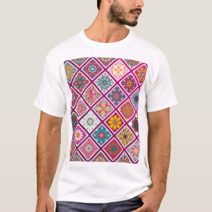 Marokkaanse Boheemse Mandala Tegels T-shirt