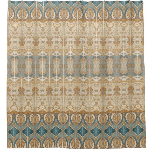 Marokkaanse Boho douchegordijn stijl 2 (Voorkant)