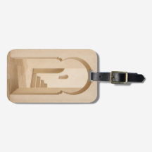 Marokkaanse boog bagagelabel | Minimalistisch reis