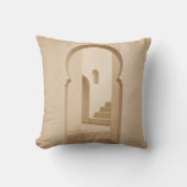 Marokkaanse boogworp kussen | Neutrale Riad decora (Voorkant)