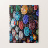 Marokkaanse Borden op de markt Legpuzzel (Verticaal)