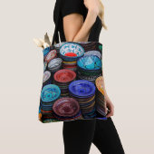 Marokkaanse borden op de markt tote bag (Dichtbij)