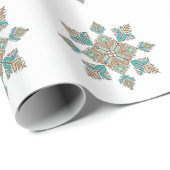 Marokkaanse Borduurster Ster Cadeaupapier (Rol Hoek)