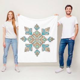 Marokkaanse Borduurster Ster Fleece Deken