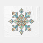 Marokkaanse Borduurster Ster Fleece Deken (Voorkant (Horizontaal))