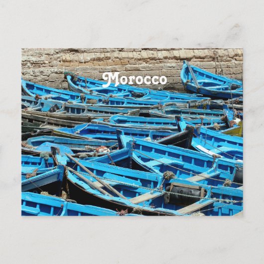 Marokkaanse boten briefkaart (Voorkant)