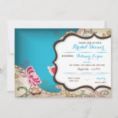 Marokkaanse bridal Shower-uitnodiging Kaart (Voorkant)