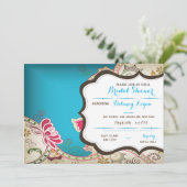 Marokkaanse bridal Shower-uitnodiging Kaart (Staand voorkant)