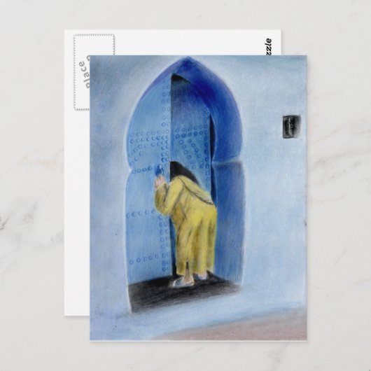 marokkaanse briefkaart (Voorkant / Achterkant)