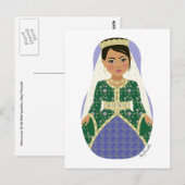 Marokkaanse bruid Matryoshka Briefkaart (Voorkant / Achterkant)