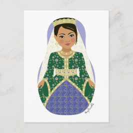 Marokkaanse bruid Matryoshka Briefkaart