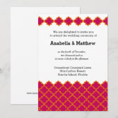 Marokkaanse bruiloft kaart (Voorkant / Achterkant)