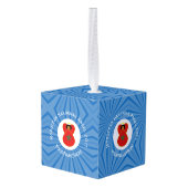 Marokkaanse Chanoeka engel vlag gepersonaliseerd Decoratie (Achter hoekig)