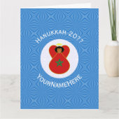 Marokkaanse Chanoeka engel vlag gepersonaliseerd Kaart (Voorkant)