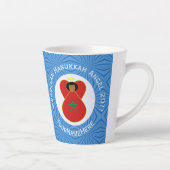 Marokkaanse Chanoeka engel vlag gepersonaliseerd Latte Mok (Rechts)