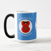 Marokkaanse Chanoeka engel vlag gepersonaliseerd Magische Mok (Links)