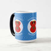 Marokkaanse Chanoeka engel vlag gepersonaliseerd Magische Mok (Voorkant links)