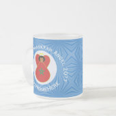 Marokkaanse Chanoeka engel vlag gepersonaliseerd Matglas Koffiemok (Voorkant links)