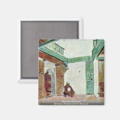 Marokkaanse Courtyard Magneet (Voorkant / Achterkant)