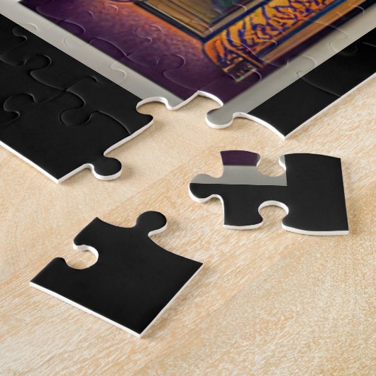 Marokkaanse design bogen kleurrijk legpuzzel (Zijkant)