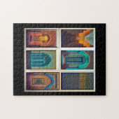 Marokkaanse design bogen kleurrijk legpuzzel (Horizontaal)