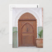 Marokkaanse deur briefkaart (Voorkant / Achterkant)