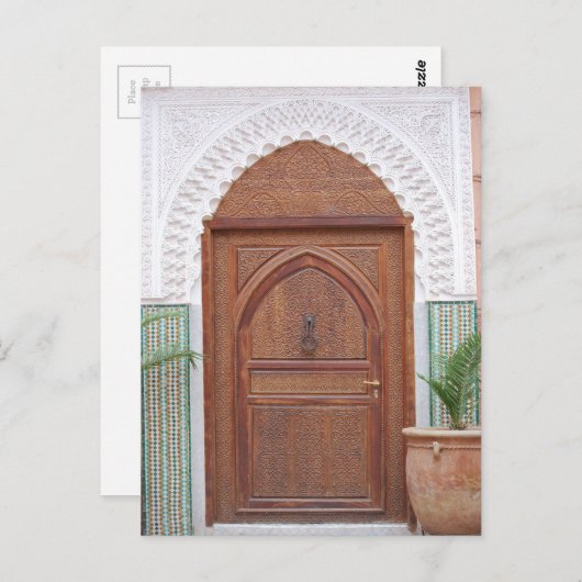 Marokkaanse deur briefkaart (Voorkant / Achterkant)