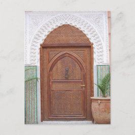 Marokkaanse deur briefkaart