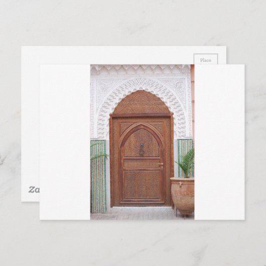Marokkaanse deur briefkaart (Voorkant / Achterkant)