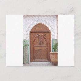 Marokkaanse deur briefkaart