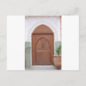 Marokkaanse deur briefkaart (Voorkant)