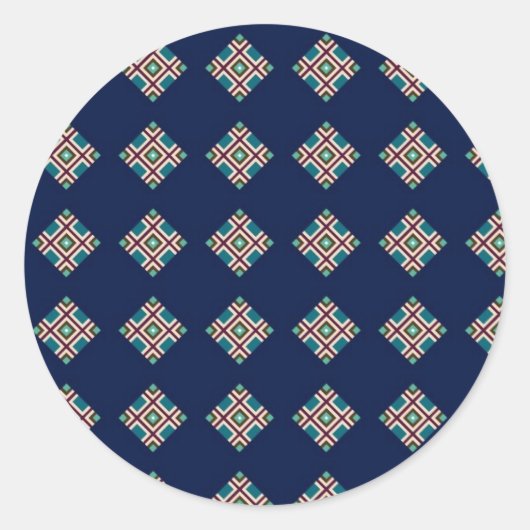 marokkaanse diamant ronde sticker (Voorkant)