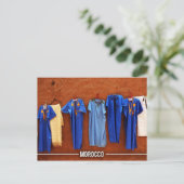 Marokkaanse dress briefkaart (Staand voorkant)