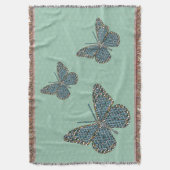 Marokkaanse driekleurenbank deken (Voorkant Verticaal)