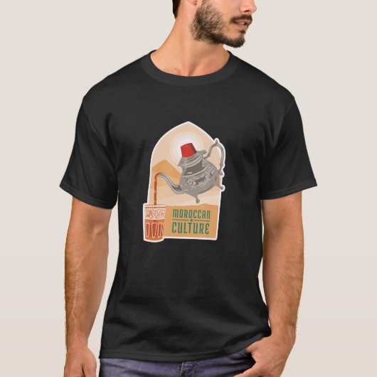 Marokkaanse Drink Teapot T-shirt (Voorkant)