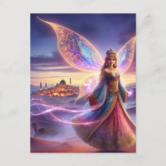 Marokkaanse fee briefkaart (Voorkant)