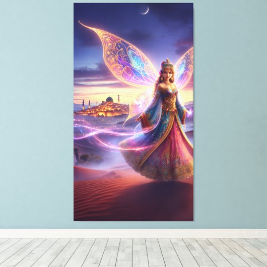 Marokkaanse fee canvas afdruk (Insitu (Houten vloer))