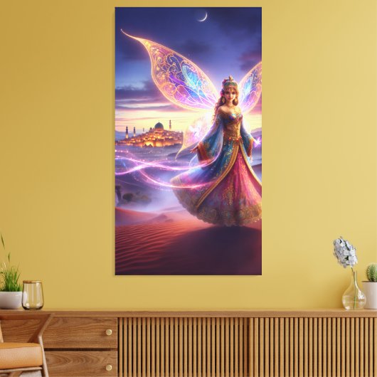 Marokkaanse fee canvas afdruk (Insitu (Woonkamer))