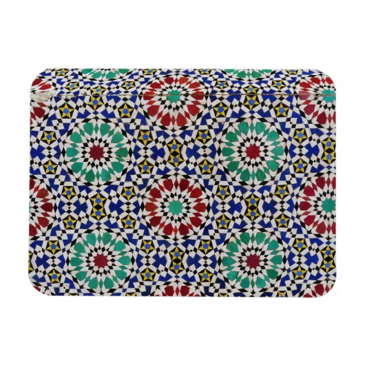 Marokkaanse Fez Tegel, Fès, فـاس, Maroc Magneet (Horizontaal)
