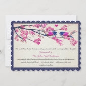 Marokkaanse foto roze nabestaandenliefhebber vogel kaart (Achterkant)