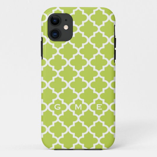 Marokkaanse frisse limoen groene tegel ontwerp 3 m Case-Mate iPhone case (Achterkant)