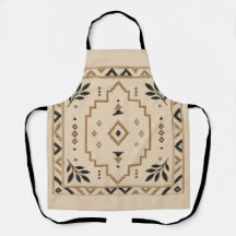 Marokkaanse Geometrische Boho Beige Schort