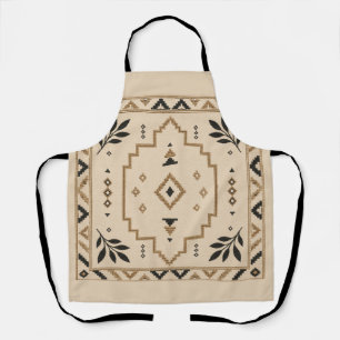 Marokkaanse Geometrische Boho Beige Schort